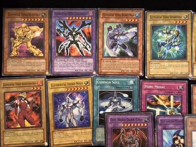Yu-Gi-Oh Elementar-HELD Konvolut - 50 Karten Monster + Support (Neos 1. Auflage)