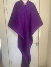 Issey Miyake Pleats Please | Madame T | Poncho Shawl | Purple | Long | BNWOT 