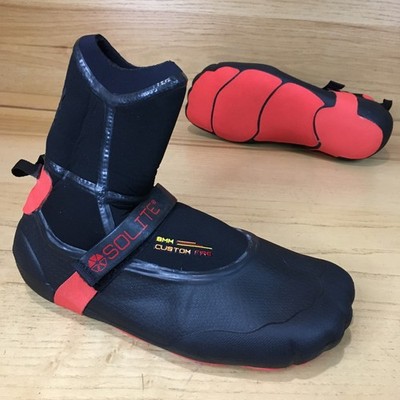 Solite Custom Fire Surf Boots 8mm   Men s 9 Neoprene Rubber Cold Weather Bootie