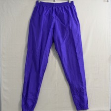 Augusta Sportswear Pants Adult Large Purple Windbreaker Track Joggers USA Made