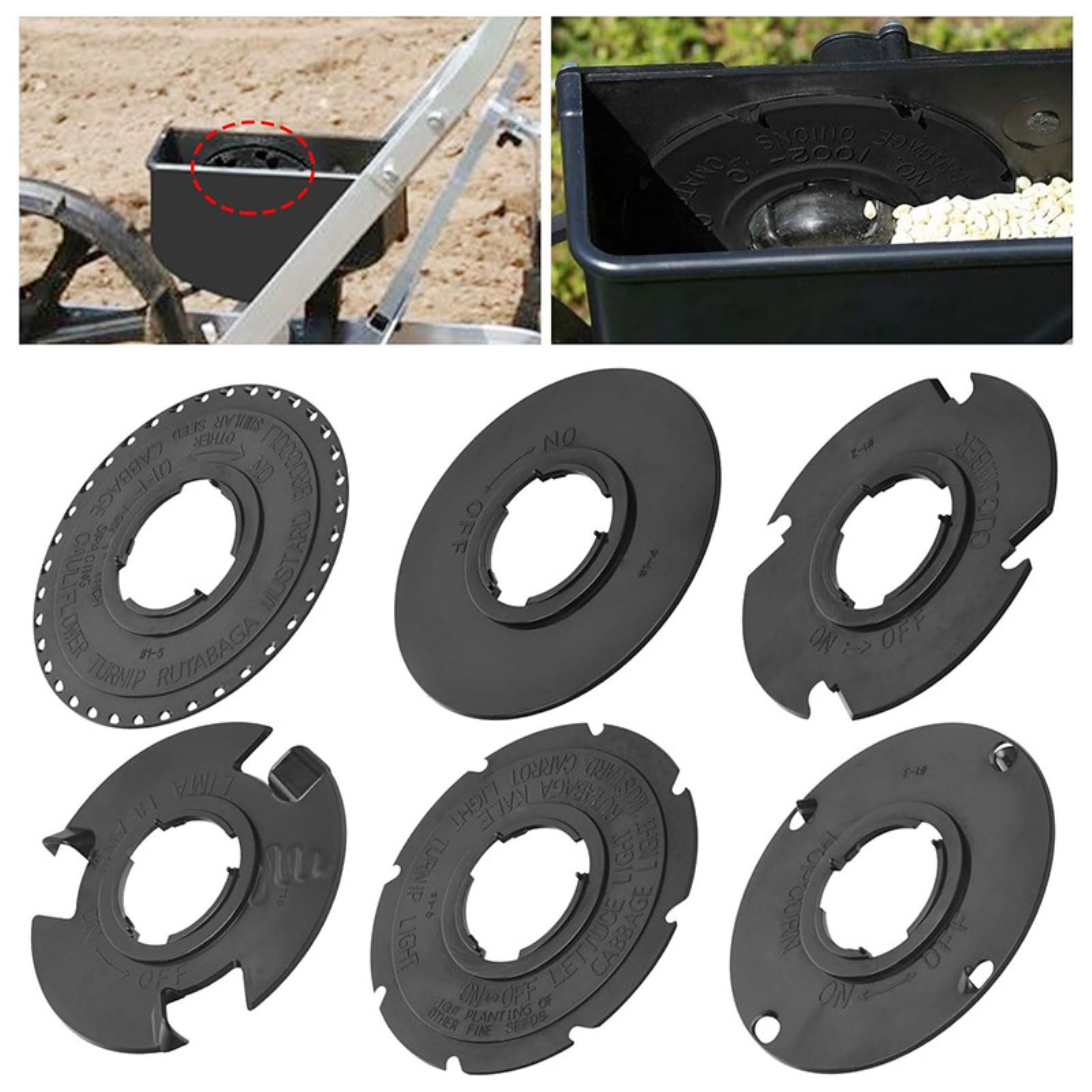 60010 Optional Sowing Plate Set For EarthWay 1001-B Sowing Wide Range of Crops