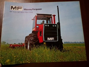 Massey-Ferguson MF 1500/1800 Tractors Sales/Specifications Brochure 1971