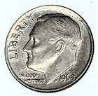 # C1090    U.S.   ROOSEVELT DIME    COIN,  1968