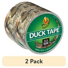 2 Pack Realtree Edge Camo Duck Tape Brand Duct Tape1.88 In. X 15 Yd. Camo