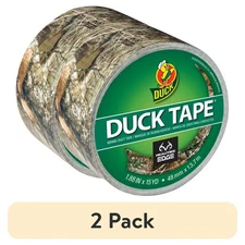 (2 PACK) Realtree Edge Camo Duck Tape Brand Duct Tape,1.88 in. x 15 yd., Camo