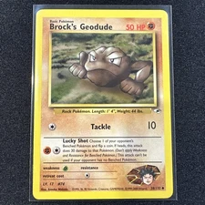 Brock's Geodude (38) Uncommon Unlimited Gym Heroes 038/132 NM Pokémon TCG