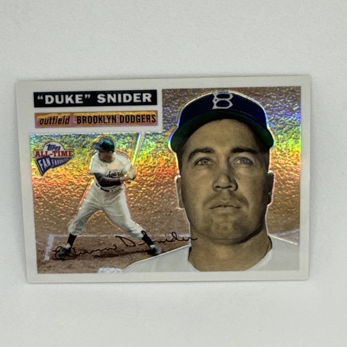 2004 Topps All-Time Fan Favorites Refractor Duke Snider #120 Brooklyn 108/299