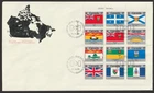 Canada #832a, Provincial & Territorial Flags, UL, First Day Cover, FDC 1979