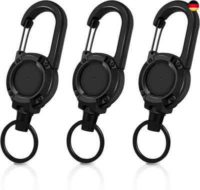 WONWOODDIRECT Schlüsselanhänger Ausziehbar 3 Stücke Schlüsselband Ausziehbar Ausweis JoJo Ein