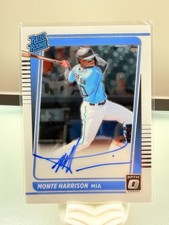 Monte Harrison Rated Rookie Signatures Holo Auto 2021  Marlins MLB #RRS-MH