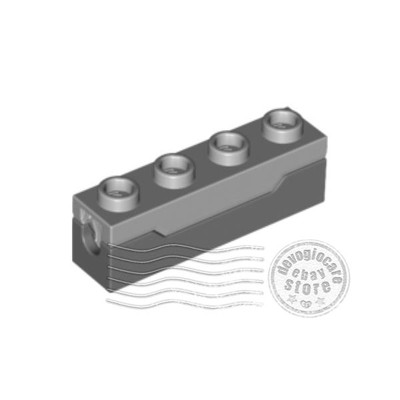 4x LEGO 15301c01 Cannone a molla 1x4 Grigio scuro | 6048898