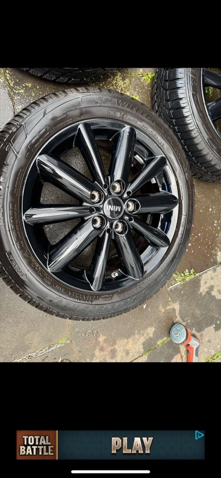 1 Satz Winterräder (M+S) für Mini Cooper SE gebraucht 175/60 R16 zu verkaufen - Bild 3 von 4