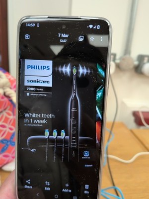 Philips Sonicare 7900 Zahnbürstengriff Ladegerät Reiseetui USB schwarz
