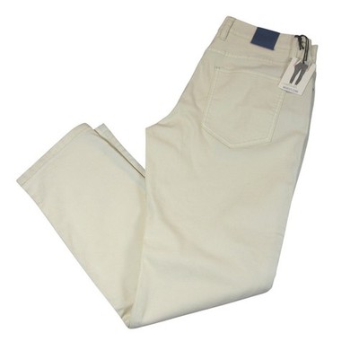 NEW Mugsy Masons Jeans 33x30 Cream Stretch Straight Leg