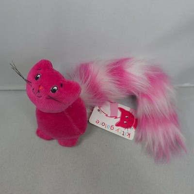 Brandneu mit Etikett Jellycat - Kitty Galore - Hot Pink kleines Plüschtier Stofftier 2,5 Zoll Muschi Katze SELTEN