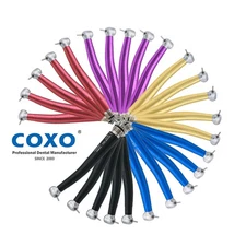 COXO YUSENDENT Dental High Speed Air Turbine Handpiece 4 Hole Colorful