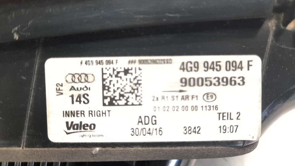 4G9945094F PILOTO TRASERO DERECHO INTERIOR / 1301309 PARA AUDI S6 AVANT 4GD V8 - Imagen 4 de 4