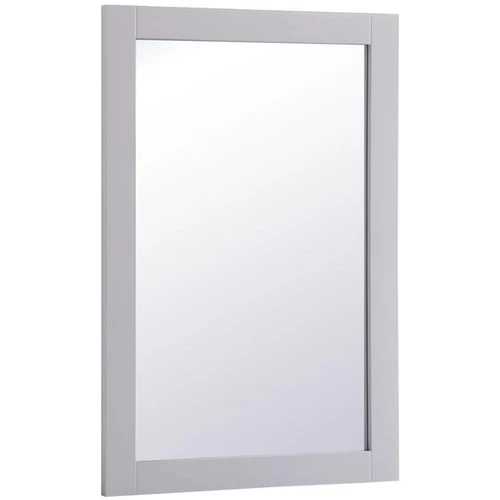 Elegant Decor Aqua 36" x 24" Wood Frame Bathroom Mirror in Gray - Picture 3 of 10