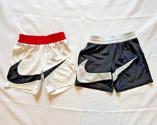 Lot of 2 Boys Nike Dri-fit Swoosh Shorts Size XS Red Black White