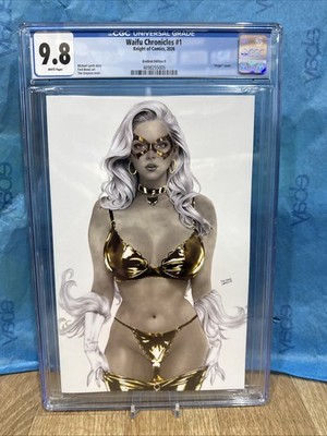 WAIFU CHRONICLES #1 Eroticat Black Cat Cosplay Graded Cgc 9.8 Tim Grayson Gold D