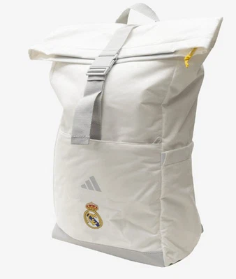 Sac à dos Adidas Real Madrid FC blanc école de football décontracté sac RMFC ... - Photo 1/4