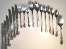 17pc. Oneidacraft Deluxe CHATEAU Glossy Stain...
