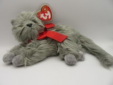 TY BEANIE BABY BEANI - GREY CAT - MINT CONDITION - RETIRED WITH TAGS