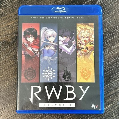RWBY: Volume 5 (Blu-ray, 2018, 2-Disc Set) Rooster Teeth Anime OOP Rare Limited