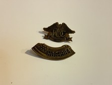 RARE 1984 HOG Harley Davidson Owners Group Notched Pin Set 1982 Eagle Lot Rocker