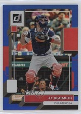 2022 Panini Donruss Holo Blue JT Realmuto #95 0w8