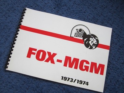 KINO-PROGRAMM KATALOG 20th Century Fox MGM 1974 WESTWORLD KARIN SCHUBERT BAMBI
