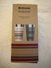 NEW STANLEY PENDLETON Stacking Pint Set of 2 16 oz each .47L Stainless Steel Cup