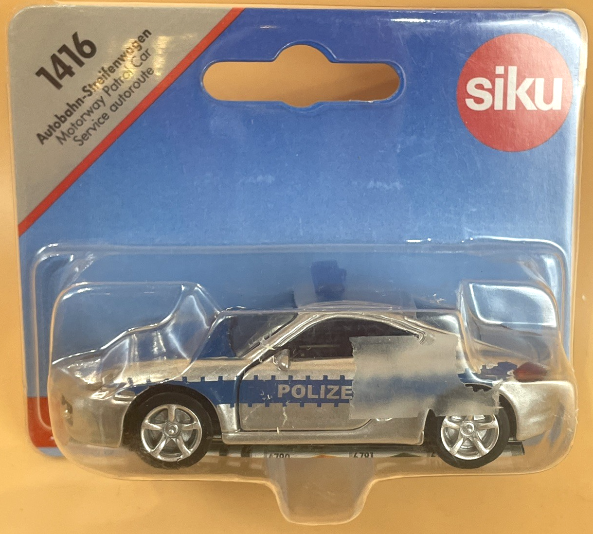 Siku 1416 Polizei Motorway Patrol Car 3” Blister Pack Sealed Diecast