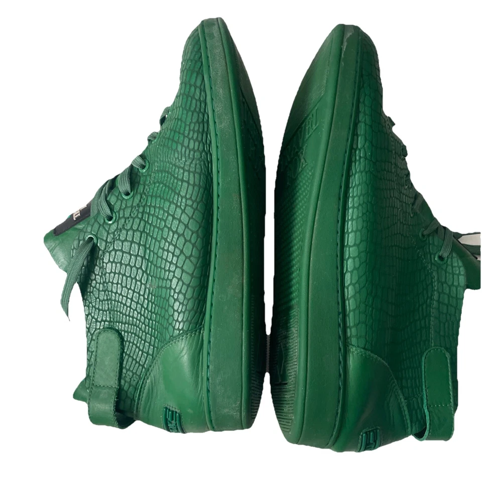 TRAVEL FOX Men's Malibu Nappa Leather Round Toe Lace-Up Mid-Top Green  Size 11 - Image 4 of 4