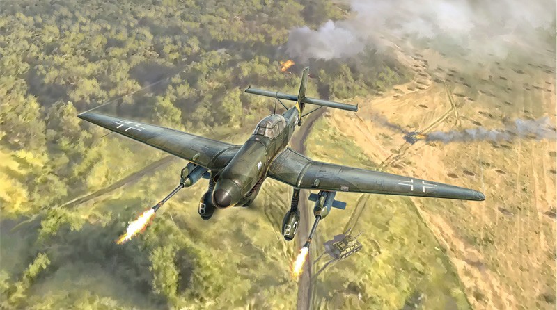 Ju 87 G-1 Stuka maquette avion de chasse Italeri à peindre pour modéliste - 2
