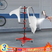 48" Rotating Bumper Hanger Stand Painting Car Repair Rack Tree Auto Body Shop