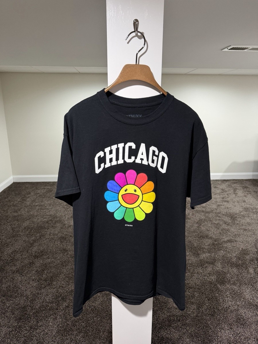 Takashi Murakami Chicago Complexcon Flower Black T-Shirt | eBay