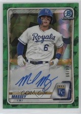 2020 Bowman Chrome Green Atomic Refractor 84/99 Michael Massey #CPA-MM Auto 1cc7