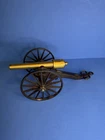 Vintage MFCO 1/6 Brass Field Cannon & Cast Iron Frame Gettysburg PA  7”x 3.5”