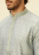 Indian Wedding Men's - Light Green - Kurta Set - Size XL - BRAND NEW WITH TAGS