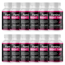 Femina NightTime – Women’s Supplement for Calm & Relaxation Support | 12 Bottles