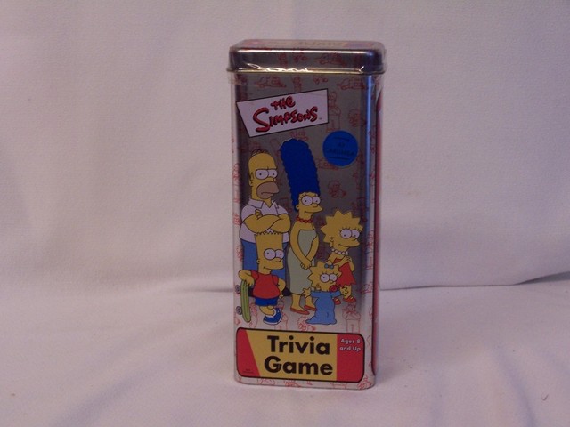 Simpson RARE Trivia Game EBay