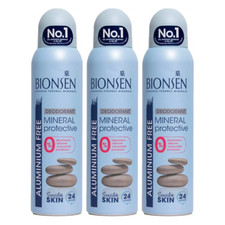 Bionsen Sensitive Aluminium Free Deodorant Spray 150ml x3