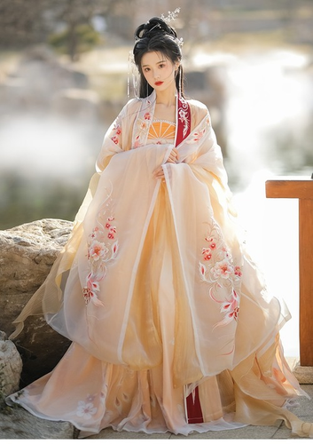 Women Ancient Chinese Traditional Hanfu Dress Cosplay Dance Dress Party Outfit - Picture 10 of 14