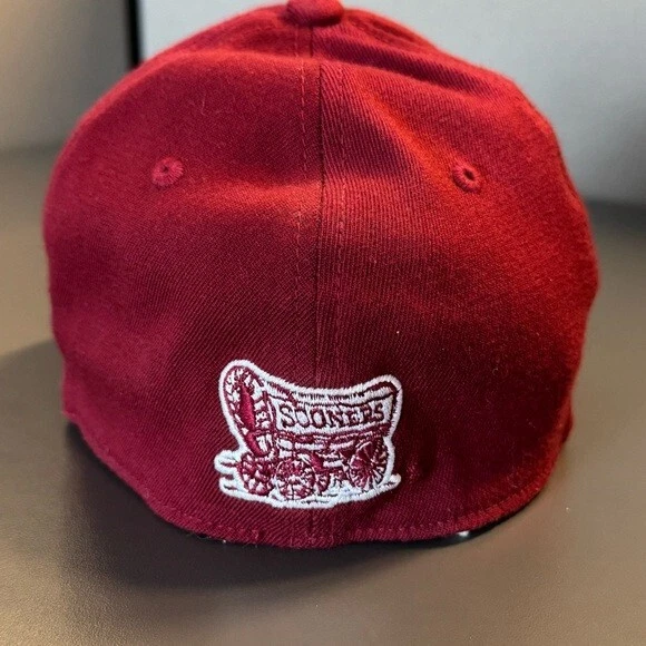 Oklahoma University OU Sooners TOW Memory Fit Gorra NCAA Grande 12 CHUCK WAGON Foto 2 de 4