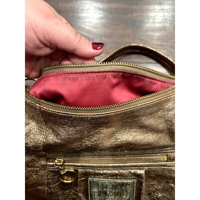 Coach Poppy Metallic Gold Leather Jazzy Hobo Purse (Style Coach Poppy Metallic Gold Leather Jazzy Hobo Purse (Style