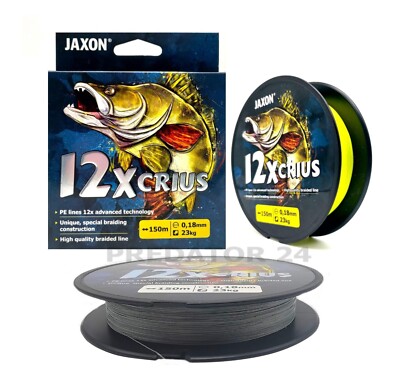 X12 Jaxon CRIUS 12 fach Geflochtene Angelschnur Raubfischschnur