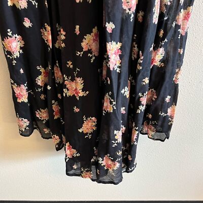 free people sea glass floral midi dress Free People Sea Glass Floral Midi Dress size
