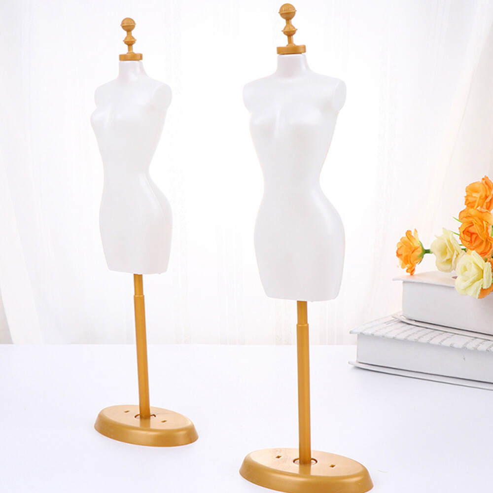 6pcs White Mini Mannequin Dress Form Display Stand eBay