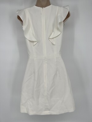 french connection white ruffle mini dress Women's French Connection Whisper Ruffle Mini Dress White Size 2